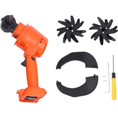 SJLERST Cultivateur Sans Fil Adapté À La Batterie Bl1840, 235 Tr/min, 4 Rangées De Dents, Largeur De Travail De 4 Pouces, Pelouses De Jardin, Serres, Paysage - Publicité SJLERST Cultivateur Sans Fil Adapté À La Batterie Bl1840, 235 Tr/min, 4 Rangées De Dents, Largeur De Travail De 4 Pouces, Pelouses De Jardin, Serres, Paysage - Publicité