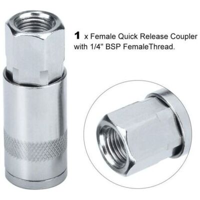 Nalookamic Lntyq Tuyau De Conduite D'Air Compresseur Raccord Coupleur D'Air Et Kit Plug Couplings Connecteur Mâle Femelle, Bsp 1/4\ - Publicité Nalookamic Lntyq Tuyau De Conduite D'Air Compresseur Raccord Coupleur D'Air Et Kit Plug Couplings Connecteur Mâle Femelle, Bsp 1/4\ - Publicité