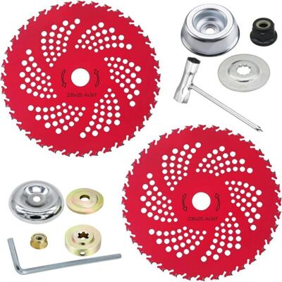 OEM Lot De 2 Lames En Carbure De Tungstène De 9 Pouces X 36 Dents Pour Débroussailleuse, Coupe-bordures, Coupe-mauvaises Herbes Et Kits D'Adaptation. Publicité OEM Lot De 2 Lames En Carbure De Tungstène De 9 Pouces X 36 Dents Pour Débroussailleuse, Coupe-bordures, Coupe-mauvaises Herbes Et Kits D'Adaptation. Publicité