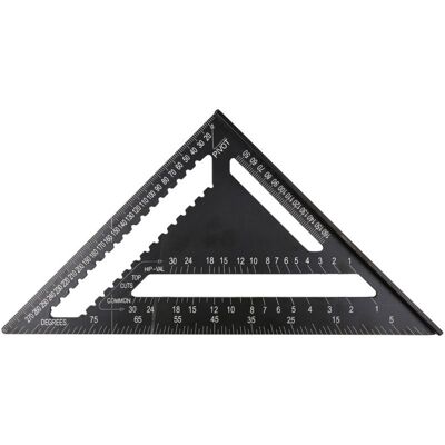 MOXIE Règle Triangulaire Métrique Carrée En Alliage D'Aluminium De 12 Pouces, Jauge De Disposition De Rapporteur À Double Échelle, Outil De Haute Précision Facile À Lire, Travail Du Bois Pour L'Encadrement - Publicité MOXIE Règle Triangulaire Métrique Carrée En Alliage D'Aluminium De 12 Pouces, Jauge De Disposition De Rapporteur À Double Échelle, Outil De Haute Précision Facile À Lire, Travail Du Bois Pour L'Encadrement - Publicité