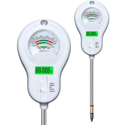 ABYSSE Testeur De Sol Numérique 6-en-1 Avec 3 Sondes Remplaçables - Mesure Précise De La Lumière, Humidité, Ph, Fertilité Et Température Pour Jardin Et Agriculture - Publicité ABYSSE Testeur De Sol Numérique 6-en-1 Avec 3 Sondes Remplaçables - Mesure Précise De La Lumière, Humidité, Ph, Fertilité Et Température Pour Jardin Et Agriculture - Publicité