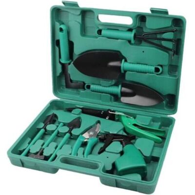 SANS MARQUE 10 Pièces Outils De Jardinage Avec Boîte De Rangement Avec Transplantoirs Ciseaux Herse Anti-rouille Pulvérisateur(noir) - Publicité SANS MARQUE 10 Pièces Outils De Jardinage Avec Boîte De Rangement Avec Transplantoirs Ciseaux Herse Anti-rouille Pulvérisateur(noir) - Publicité