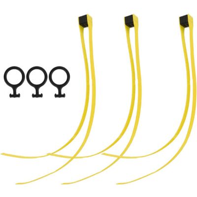 ABYSSE Lot De 3 Attaches De Câble En Nylon Autobloquantes Avec Anneau De Traction Pour Équipements De Sports De Plein Air (cs) - Jaune - Publicité ABYSSE Lot De 3 Attaches De Câble En Nylon Autobloquantes Avec Anneau De Traction Pour Équipements De Sports De Plein Air (cs) - Jaune - Publicité