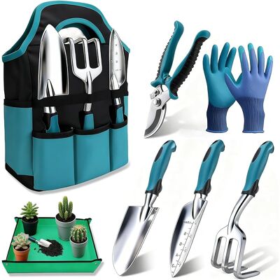SANS MARQUE Kit À Outils De Jardinage 7 Pièces, Ensemble Cadeau De Jardin Résistant À La Rouille Avec Sac De Maintien Robuste Pour Le Stockage, Cadeaux De Jardinage Idéaux Pour Femmes Et Hommes - Publicité SANS MARQUE Kit À Outils De Jardinage 7 Pièces, Ensemble Cadeau De Jardin Résistant À La Rouille Avec Sac De Maintien Robuste Pour Le Stockage, Cadeaux De Jardinage Idéaux Pour Femmes Et Hommes - Publicité