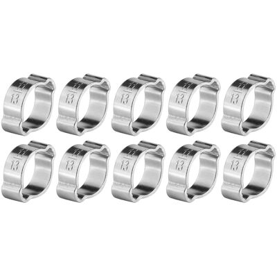 EOSNOW 10pcs En Zinc Plaqué De Fer Galvanisé À Deux Colliers De Tuyau D'Oreille 5-23 Mm Pour Tube De Tuyau À Essence Fule (11-13 Mm) - Publicité EOSNOW 10pcs En Zinc Plaqué De Fer Galvanisé À Deux Colliers De Tuyau D'Oreille 5-23 Mm Pour Tube De Tuyau À Essence Fule (11-13 Mm) - Publicité