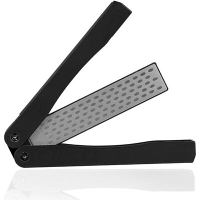 PROSHEVE Pierre À Aiguiser - Pliable - Double Face - Convient Aux Outils D'Extérieur, Couverts, Outils De Jardinage, Ciseaux - Noire - Publicité PROSHEVE Pierre À Aiguiser - Pliable - Double Face - Convient Aux Outils D'Extérieur, Couverts, Outils De Jardinage, Ciseaux - Noire - Publicité