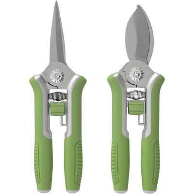 MRTRS Ensemble D'Outils De Jardin, 2 Pièces, Outils De Jardin En Acier Inoxydable, Comprenant Un Sécateur Et Un Coupe-branches, Vert Et Argent - Publicité MRTRS Ensemble D'Outils De Jardin, 2 Pièces, Outils De Jardin En Acier Inoxydable, Comprenant Un Sécateur Et Un Coupe-branches, Vert Et Argent - Publicité