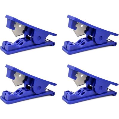 ALVIOR Slangensnijder - Pijpensnijder - Voor Pe Pu Pvc Nylon Buizen - 80 X 24 X 32 Mm - 4 Stuks - Publicité ALVIOR Slangensnijder - Pijpensnijder - Voor Pe Pu Pvc Nylon Buizen - 80 X 24 X 32 Mm - 4 Stuks - Publicité
