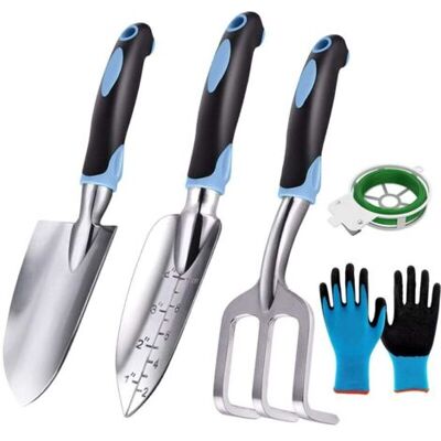 ABYSSE Kit De Jardinage, Ensemble D'Outils De Jardinage De 5 Pièces Très Robustes Et Faciles À Utiliser - Publicité ABYSSE Kit De Jardinage, Ensemble D'Outils De Jardinage De 5 Pièces Très Robustes Et Faciles À Utiliser - Publicité