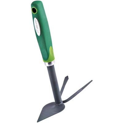 Serfouette Langue Et Fourche À Fleurs - Manche Bi-mat. - Outil De Jardinage Pratique - D-work - Publicité Serfouette Langue Et Fourche À Fleurs - Manche Bi-mat. - Outil De Jardinage Pratique - D-work - Publicité