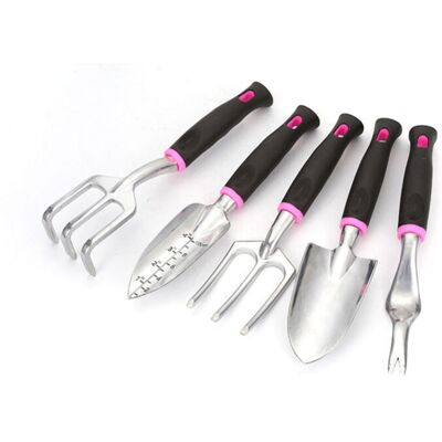 ZVD Outils De Jardinage En Alliage D'Aluminium, Outils De Jardin, Cadeau, Arrosoir En Pot, Plantation De Fleurs, Désherbage, Ensemble De 5 Pièces - Publicité ZVD Outils De Jardinage En Alliage D'Aluminium, Outils De Jardin, Cadeau, Arrosoir En Pot, Plantation De Fleurs, Désherbage, Ensemble De 5 Pièces - Publicité