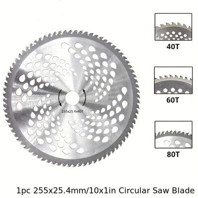 SANS MARQUE Lame Scie Alliée 10 Pouces 80 Dents, Alésage 25,4 Mm Pour Débroussailleuse À Essence - Publicité SANS MARQUE Lame Scie Alliée 10 Pouces 80 Dents, Alésage 25,4 Mm Pour Débroussailleuse À Essence - Publicité