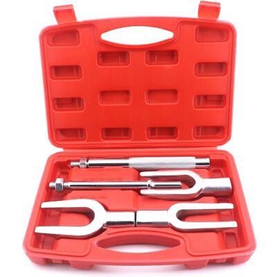 IRISFR Lntyq 5 Pcs Kit D'Outils Pour Séparate De Joint À Rotule, Extracte De Tête De Tige De Liaison, Kit Dearrache Rotule Voiture - Publicité IRISFR Lntyq 5 Pcs Kit D'Outils Pour Séparate De Joint À Rotule, Extracte De Tête De Tige De Liaison, Kit Dearrache Rotule Voiture - Publicité