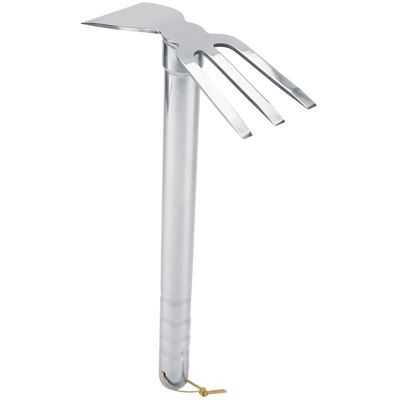 XVX Râteau Mini Jardinage En Acier Avec Manche Ergonomique En Caoutchouc – Griffe Courte, Outil De Cultivation Extérieur - Publicité XVX Râteau Mini Jardinage En Acier Avec Manche Ergonomique En Caoutchouc – Griffe Courte, Outil De Cultivation Extérieur - Publicité