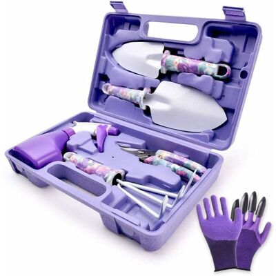 AQUAFORGE Ensemble D'Outils De Jardin 6 Pièces Avec Poignée Antidérapante Et Pelle En Acier Inoxydable, Cultivateur, Sécateur, Arroseur Et Sac - Publicité AQUAFORGE Ensemble D'Outils De Jardin 6 Pièces Avec Poignée Antidérapante Et Pelle En Acier Inoxydable, Cultivateur, Sécateur, Arroseur Et Sac - Publicité