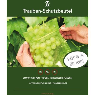 S-GIANT 50 Sacs Protection Grappes Raisin – Organza 30x20cm Vert, Anti Guêpes Oiseaux - Publicité S-GIANT 50 Sacs Protection Grappes Raisin – Organza 30x20cm Vert, Anti Guêpes Oiseaux - Publicité