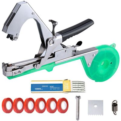 MOXIE Machine À Relier Les Plantes Outils De Ruban Adhésif Pour Plantes De Jardin Tapener - Outil De Ruban De Jardinage Avec Rubans, Agrafes En S Et Lames De Rechange, Machine À Relier - Publicité MOXIE Machine À Relier Les Plantes Outils De Ruban Adhésif Pour Plantes De Jardin Tapener - Outil De Ruban De Jardinage Avec Rubans, Agrafes En S Et Lames De Rechange, Machine À Relier - Publicité