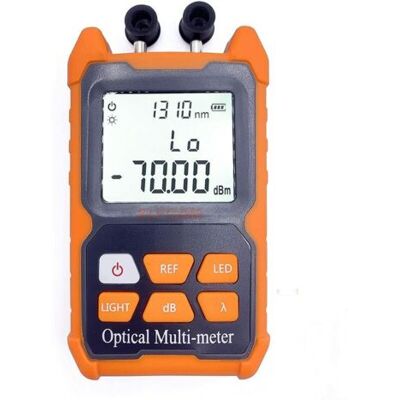 ABYSSE Multimètre Optique Portable – Plage De Test -70 Dbm À +6 Dbm – Haute Précision 0,2 Dbm – 2mw Vfl Pour Fibre Optique – Écran Lumineux Led - E-200 - Publicité ABYSSE Multimètre Optique Portable – Plage De Test -70 Dbm À +6 Dbm – Haute Précision 0,2 Dbm – 2mw Vfl Pour Fibre Optique – Écran Lumineux Led - E-200 - Publicité