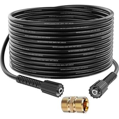 IRISFR Lntyq Tuyau De Rechange D'Extension Pour Nettoyeur Haute Pression 10m, 2000 Psi M22 Femelle Flexible Avec M22 Fileté Mâle Remplacement Connecteur Pour Karcher Standard M22-14 Connexion - Publicité IRISFR Lntyq Tuyau De Rechange D'Extension Pour Nettoyeur Haute Pression 10m, 2000 Psi M22 Femelle Flexible Avec M22 Fileté Mâle Remplacement Connecteur Pour Karcher Standard M22-14 Connexion - Publicité
