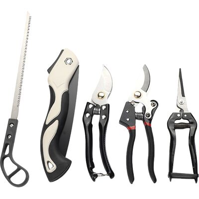 NO BRAND Ensemble D'Outils De Jardin Haut De Gamme 5 Pièces : Comprend Une Scie Pliante, Un Sécateur Et Plus Encore. Publicité NO BRAND Ensemble D'Outils De Jardin Haut De Gamme 5 Pièces : Comprend Une Scie Pliante, Un Sécateur Et Plus Encore. Publicité