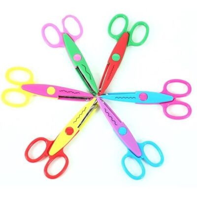 BARBAYDOS Ciseaux Pour Enfants,6 Pièces Ciseaux De Sécurité Pour Enfants,ciseaux Pour Enfants Formation Préscolaire,enfants Ciseaux Dentelés - Publicité BARBAYDOS Ciseaux Pour Enfants,6 Pièces Ciseaux De Sécurité Pour Enfants,ciseaux Pour Enfants Formation Préscolaire,enfants Ciseaux Dentelés - Publicité