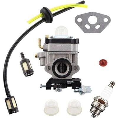 NO BRAND Pair - 9 En 1 Carburateur Pour Moteur De Débroussailleuse 52cc 49cc 43cc, Kit Carbu + Joint + Pompe D'Amorçage + Set Of Tuyau Filtre À Essence + Valve + Bougie D'Allumage + Filtre À Essence Extra - Publicité NO BRAND Pair - 9 En 1 Carburateur Pour Moteur De Débroussailleuse 52cc 49cc 43cc, Kit Carbu + Joint + Pompe D'Amorçage + Set Of Tuyau Filtre À Essence + Valve + Bougie D'Allumage + Filtre À Essence Extra - Publicité