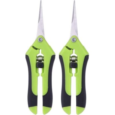 NO BRAND Pair Lot De 2 Ciseaux Pour Élaguer Des Ciseaux À Élaguer Manuel En Acier Inoxydable Professionnel (vert) - Publicité NO BRAND Pair Lot De 2 Ciseaux Pour Élaguer Des Ciseaux À Élaguer Manuel En Acier Inoxydable Professionnel (vert) - Publicité
