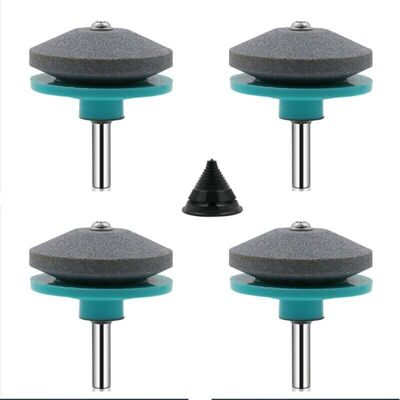 ABCRITAL Aiguiseur De Lames De Tondeuse Universel, 4 Pièces, Accessoires Pour Tondeuse Avec 1 Kit D'Équilibrage De Lames (vert Et Bleu) - Publicité ABCRITAL Aiguiseur De Lames De Tondeuse Universel, 4 Pièces, Accessoires Pour Tondeuse Avec 1 Kit D'Équilibrage De Lames (vert Et Bleu) - Publicité