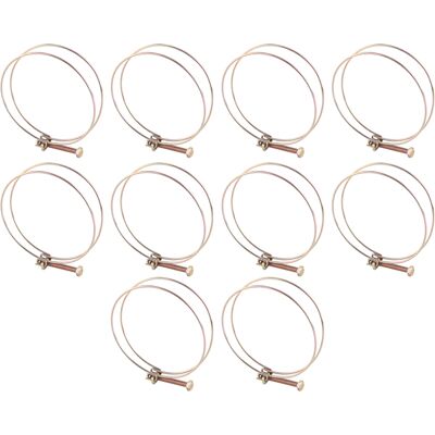 WEYTOLL Collier De Serrage Double Fil Pour Tuyau D'Arrosage, Clip De Fixation Pour Tuyau (94 Mm - 100 Mm) - Publicité WEYTOLL Collier De Serrage Double Fil Pour Tuyau D'Arrosage, Clip De Fixation Pour Tuyau (94 Mm - 100 Mm) - Publicité