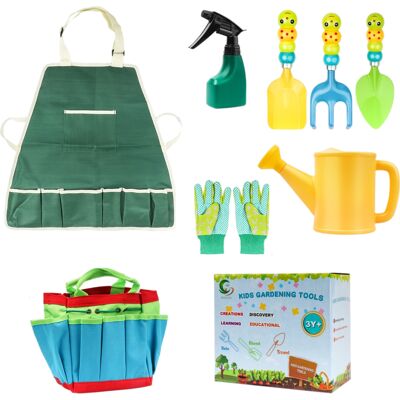 HERUSI Kit De Jardinage Multifonctionnel 9 Pièces Pour Enfants, Mini-outils De Jardinage, Cadeau Idéal Pour Les Petits Passionnés De Jardinage. Publicité HERUSI Kit De Jardinage Multifonctionnel 9 Pièces Pour Enfants, Mini-outils De Jardinage, Cadeau Idéal Pour Les Petits Passionnés De Jardinage. Publicité