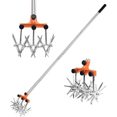 VOLISAU Cultivateur Rotatif À Long Manche Rétractable En Acier Inoxydable Résistant Aux Intempéries Avec Dents Amovibles Kit De Cultivateur Pour Mélange De Sol Cultivateur Rotatif De Jardin - Publicité VOLISAU Cultivateur Rotatif À Long Manche Rétractable En Acier Inoxydable Résistant Aux Intempéries Avec Dents Amovibles Kit De Cultivateur Pour Mélange De Sol Cultivateur Rotatif De Jardin - Publicité