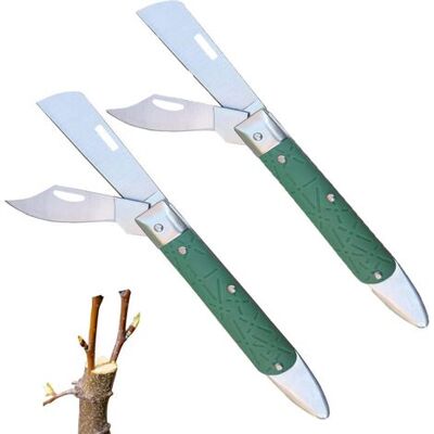 Bunthaus Lot De 2 Couteau De Greffage Pliant, Couteau De Greffage, Couteau De Jardin, Couteau Pliable Greffe D'Élagage, Couteau Greffe Lame Double, Couteau De Jardinage De Greffage, Outil De Greffage - Publicité Bunthaus Lot De 2 Couteau De Greffage Pliant, Couteau De Greffage, Couteau De Jardin, Couteau Pliable Greffe D'Élagage, Couteau Greffe Lame Double, Couteau De Jardinage De Greffage, Outil De Greffage - Publicité