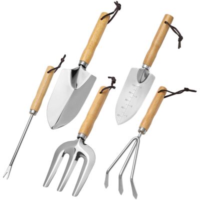 OEM Outils De Jardinage, Ensemble D'Outils De Jardin, 5pcs Garden Tool Set, Outil De Jardin Manche En Bois Pour Jardinage Plantes Intérieur Extérieur Avec Une Pelle Fourchette - Publicité OEM Outils De Jardinage, Ensemble D'Outils De Jardin, 5pcs Garden Tool Set, Outil De Jardin Manche En Bois Pour Jardinage Plantes Intérieur Extérieur Avec Une Pelle Fourchette - Publicité
