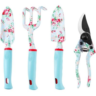 FOGSHIELD Csparkv 4 Pièces Pour Femmes, Sécateur,truelle, Outils De Jardinage Pour Le Jardinage, Cadeau De Fête Des Mères, Cadeau D'Anniversaire, Vert - Publicité FOGSHIELD Csparkv 4 Pièces Pour Femmes, Sécateur,truelle, Outils De Jardinage Pour Le Jardinage, Cadeau De Fête Des Mères, Cadeau D'Anniversaire, Vert - Publicité
