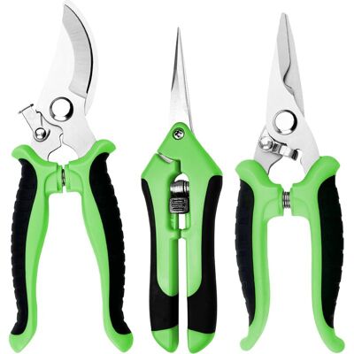 Vision Ensemble De 3 Outils De Jardinage : Ciseaux De Jardin, Sécateur Professionnel, Coupe-branches, Pour Plantes, Fleurs, Branches Et Bonsaïs. Publicité Vision Ensemble De 3 Outils De Jardinage : Ciseaux De Jardin, Sécateur Professionnel, Coupe-branches, Pour Plantes, Fleurs, Branches Et Bonsaïs. Publicité