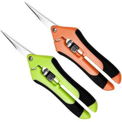 OEM 2 Ciseaux De Jardinage Ergonomiques - Sécateurs À Main Pour Fruits, Légumes, Arbres Et Fleurs - Publicité OEM 2 Ciseaux De Jardinage Ergonomiques - Sécateurs À Main Pour Fruits, Légumes, Arbres Et Fleurs - Publicité