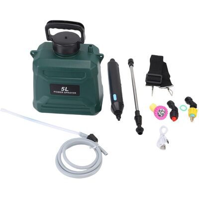 SJLERST Pulvérisateur De Jardin Électrique 5l, Haute Efficacité, Longue Durée De Vie De La Batterie, Avec Buses, Baguette Rétractable Pour Le Nettoyage Du Désherbage Vert - Publicité SJLERST Pulvérisateur De Jardin Électrique 5l, Haute Efficacité, Longue Durée De Vie De La Batterie, Avec Buses, Baguette Rétractable Pour Le Nettoyage Du Désherbage Vert - Publicité