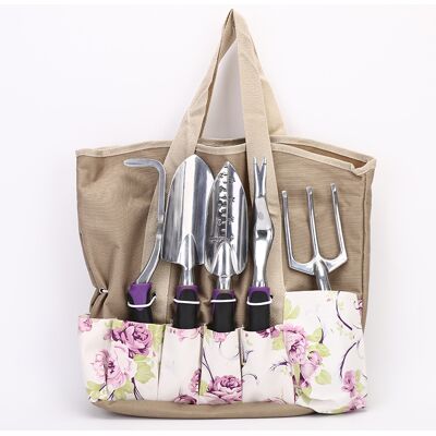 LUMIERE Outils De Jardin, Coffret Cadeau De 6 Outils De Jardinage En Alliage D'Aluminium Avec Sac À Outils Robuste - Publicité LUMIERE Outils De Jardin, Coffret Cadeau De 6 Outils De Jardinage En Alliage D'Aluminium Avec Sac À Outils Robuste - Publicité