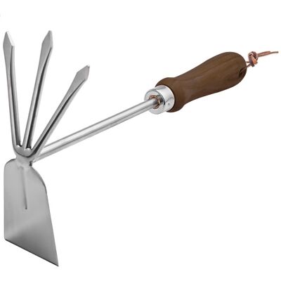 ACQUAVIVASTORE Outil De Jardinage À Double Tête (houe Et Râteau) — Aérateur De Sol Et Désherbeur À Manche En Bois Massif — Outil Pour Plantes En Pot Et Balcon - Publicité ACQUAVIVASTORE Outil De Jardinage À Double Tête (houe Et Râteau) — Aérateur De Sol Et Désherbeur À Manche En Bois Massif — Outil Pour Plantes En Pot Et Balcon - Publicité
