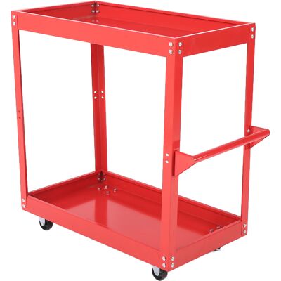 WEYTOLL Chariot À Outils De Service, Chariot De Rangement Mobile Utilitaire Roulant À 2 Plateaux Pour Atelier De Magasin De Réparation Automobile - Publicité WEYTOLL Chariot À Outils De Service, Chariot De Rangement Mobile Utilitaire Roulant À 2 Plateaux Pour Atelier De Magasin De Réparation Automobile - Publicité