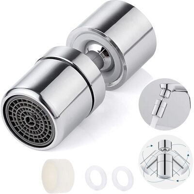 AQUAFORGE Aérateur De Robinet Pivotant À 360°, M22, M24, Rallonge D'Aérateur De Robinet Pour Économie D'Eau, Buse De Filtre Pour Robinet De Cuisine, Pulvérisateur Multifonctionnel Réglable - Publicité AQUAFORGE Aérateur De Robinet Pivotant À 360°, M22, M24, Rallonge D'Aérateur De Robinet Pour Économie D'Eau, Buse De Filtre Pour Robinet De Cuisine, Pulvérisateur Multifonctionnel Réglable - Publicité
