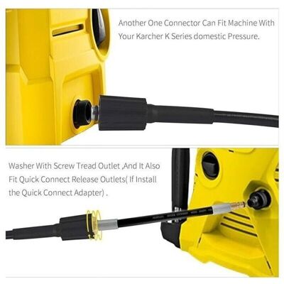 FANGMEDIA Tuyaux De Remplacement Pour Nettoyeurs Haute Pression - Pistolets À Eau Haute Pression - Tuyaux Haute Pression - Accessoires Pour Nettoyeurs Haute Pression - Filetage M22 - Raccord Rapide - Connecteu - Publicité FANGMEDIA Tuyaux De Remplacement Pour Nettoyeurs Haute Pression - Pistolets À Eau Haute Pression - Tuyaux Haute Pression - Accessoires Pour Nettoyeurs Haute Pression - Filetage M22 - Raccord Rapide - Connecteu - Publicité