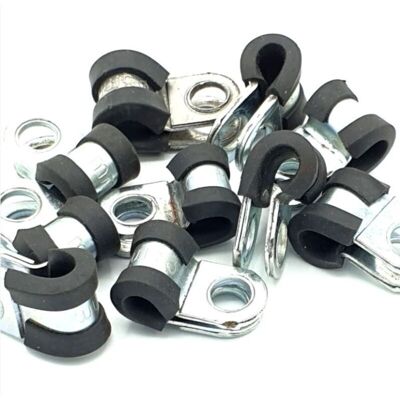 OEM 10pcs X 8mm Câble P-clips Revêtus De Caoutchouc Tuyau En Acier P Colliers - Publicité OEM 10pcs X 8mm Câble P-clips Revêtus De Caoutchouc Tuyau En Acier P Colliers - Publicité