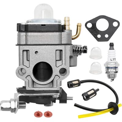 HERUSI Carburateur Pour Moteur De Tondeuse À Gazon 52cc 49cc 43cc, Kit De Carburateur Avec Joints, Durites, Bougies Et Filtre À Essence - Publicité HERUSI Carburateur Pour Moteur De Tondeuse À Gazon 52cc 49cc 43cc, Kit De Carburateur Avec Joints, Durites, Bougies Et Filtre À Essence - Publicité