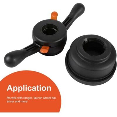 ABYSSE Cric Wheel Balancer - Vis Papillon À Dégagement Rapide Et Manomètre À Écrou D'Arbre De Moyeu - 40 Mm, 4 Mm - Publicité ABYSSE Cric Wheel Balancer - Vis Papillon À Dégagement Rapide Et Manomètre À Écrou D'Arbre De Moyeu - 40 Mm, 4 Mm - Publicité