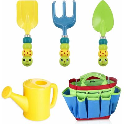 FANGMEDIA Noel Ensemble D'Outils De Jardin, 5 Pièces Jouet De Jardin Enfants Avec Arrosoir, Pelle, Sac, Râteau, Outils De Jardin Kit Pour Enfant Cadeau Pour Bébé Préscolaire - Publicité FANGMEDIA Noel Ensemble D'Outils De Jardin, 5 Pièces Jouet De Jardin Enfants Avec Arrosoir, Pelle, Sac, Râteau, Outils De Jardin Kit Pour Enfant Cadeau Pour Bébé Préscolaire - Publicité