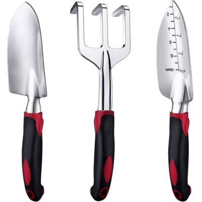 NO BRAND Pair - Outils De Jardinage, Trois Pièces D’outils De Jardinage Lourds Moulés, Des Outils À Main(rouge) - Publicité NO BRAND Pair - Outils De Jardinage, Trois Pièces D’outils De Jardinage Lourds Moulés, Des Outils À Main(rouge) - Publicité