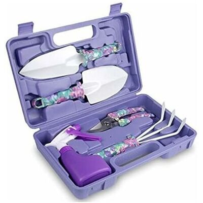 ABYSSE Outils De Jardin, 5-en-1 Outils De Jardinage Pour Femme Avec Étui De Transport, Travaux De Jardinage Robustes Avec Poignée Ergonomique, Cadeau De Jardinage Pour Les Parents - Publicité ABYSSE Outils De Jardin, 5-en-1 Outils De Jardinage Pour Femme Avec Étui De Transport, Travaux De Jardinage Robustes Avec Poignée Ergonomique, Cadeau De Jardinage Pour Les Parents - Publicité