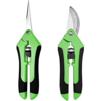OEM Sécateur De Jardin Professionnel 2 Pièces - Cisaille À Main Avec Poignées Ergonomiques, Sécateur À Verrouillage De Sécurité Pour Taille Et Élagage - Publicité OEM Sécateur De Jardin Professionnel 2 Pièces - Cisaille À Main Avec Poignées Ergonomiques, Sécateur À Verrouillage De Sécurité Pour Taille Et Élagage - Publicité