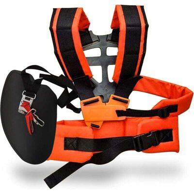 XISRENS Double Sangle Rembourré Pour Débroussailleuse Tondeuse Ceinture En Nylon Durable Réglable Pour Débroussailleuse Jardin - Publicité XISRENS Double Sangle Rembourré Pour Débroussailleuse Tondeuse Ceinture En Nylon Durable Réglable Pour Débroussailleuse Jardin - Publicité